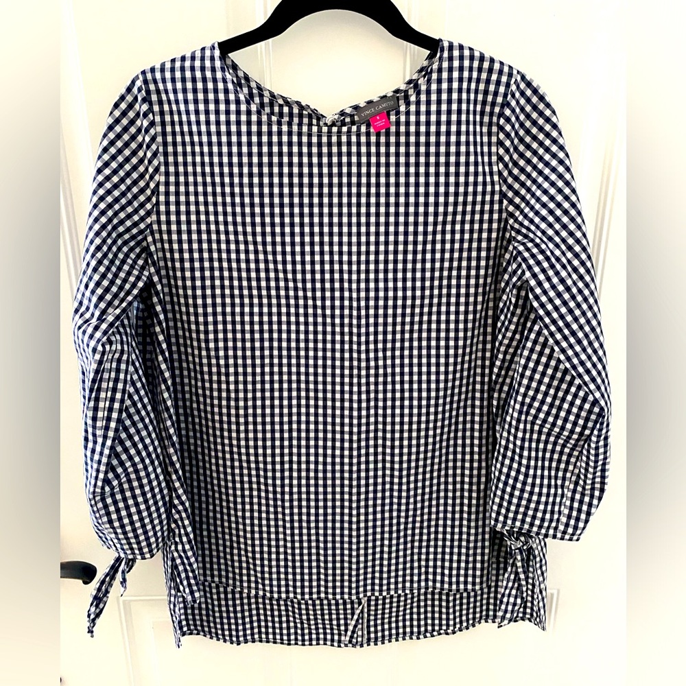 Vince Camuto checked blouse